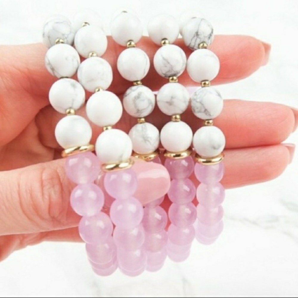 😎🖤🦇 Two Tone Bead Bracelet  🦇🖤😎 BeAuTiFuL